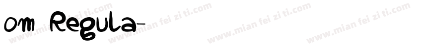 om Regula字体转换